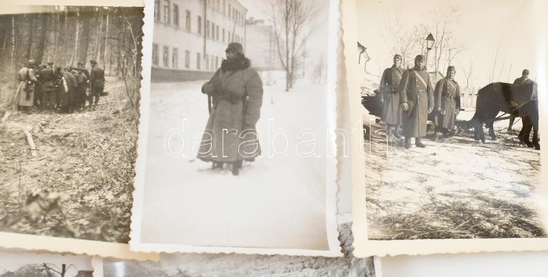 cca 1938-1945 Vegyes katonai fotó tétel, hadianyag szállítása, ágyúk, szétrobbantott viadukt, katonai életképek, stb., 6×4 és 9×6 cm közötti méretekben - Image 3