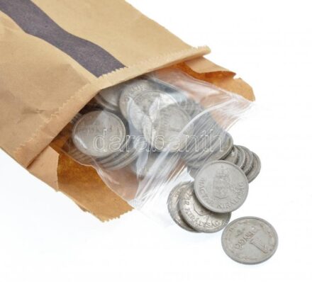 1941-1944. 1P Al (106db) 'Országos Takarékpénztár - 200 Forint, 20 darab 10 Forintos' papírzacskóban, a zacskó bélyegzés nélkül T:vegyes