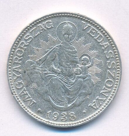 1938. 2P Ag 'Madonna' T:2 Adamo P7