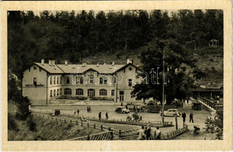 Kassa, Kosice; Bankó szálló, autók / hotel, automobiles