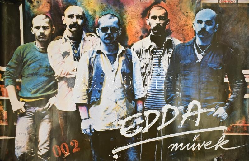 cca 1985 Edda művek plakát sérüléssel 70x90 cm