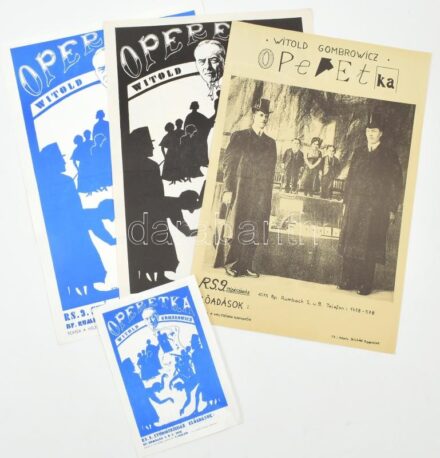 RS9 stúdiószínház 4 db plakát és flyer