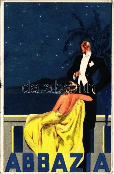 1937 Abbazia, Opatija; Turisztikai reklám / tourism campaign. Azienda di Soggiorno, Auskünfte Kurkommission (EK)