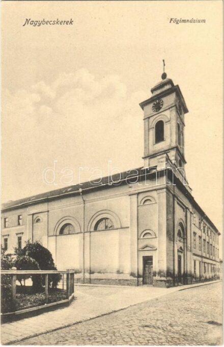 Nagybecskerek, Zrenjanin, Veliki Beckerek; Főgimnázium. Almásy Elek kiadása / grammar school