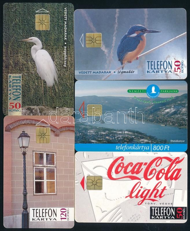 5 db klf telefonkártya