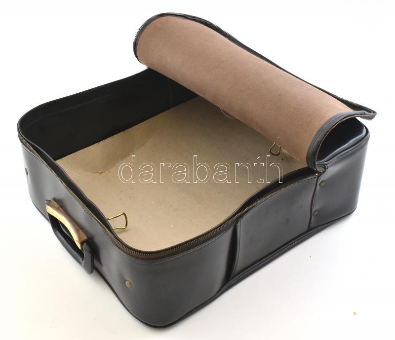 MALÉV Hungarian Airlines retró reklám bőrönd, műbőr, 41x36x13,5 cm - Image 2