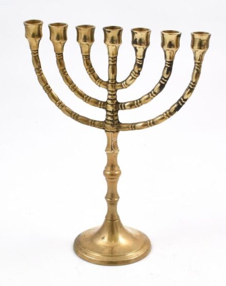 Réz menóra, m: 24 cm