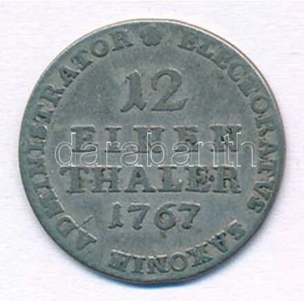 Német Államok / Szászország - Albertine 1767EDC 1/12T Ag 'Xavér' T:2- patina German States / Saxony - Albertine 1767EDC 1/12 Thaler Ag 'Xaver' C:VF patina Krause KM# 955