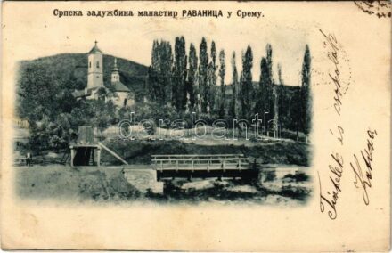 1900 Rednek, Vrdnik; Manastir Vrdnik-Ravanica / Szerb ortodox kolostor a Tarcal-hegységben / Serbian Orthodox monastery in the Fruska Gora mountains (fl)