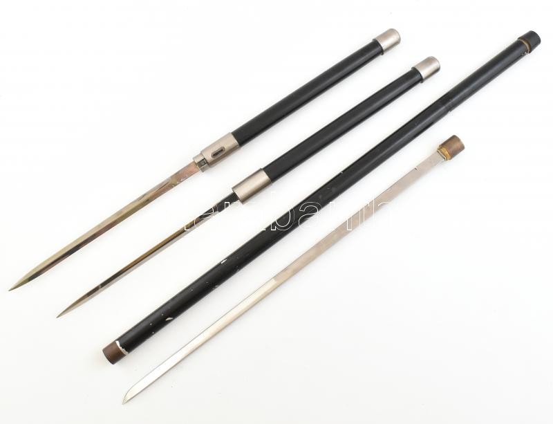 2 db Önvédelmi fegyver: öszecsavarható tőr. Egyik két pengével. 70 cm, 130 cm