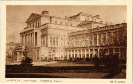 Warszawa, Varsovie, Warschau, Warsaw; Teatr Wielki / L'Opera / theatre. Fot. J. Bulhak