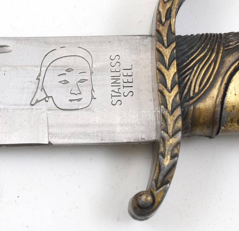 Fantázia dísztőr fém lófejes markolattal. Markolat lejár. 32 cm - Image 2