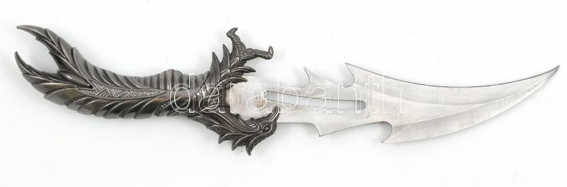 Griffmadaras fantázia dísztőr nagy méretű. Fém markolattal 38 cm