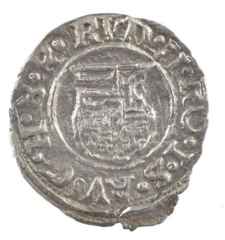 1584K-B Denár Ag 'Rudolf' (0,36g) T:2 patina Hungary 1584K-B Denar Ag 'Rudolf' (0,36g) C:XF patina Huszár: 1059.,Unger II.: 811.a