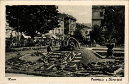 Kassa, Kosice; Park részlet a Koronával / park