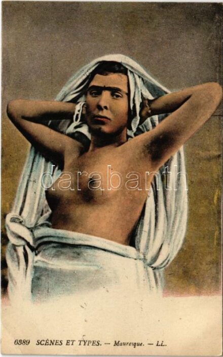 Scenes et Types. Mauresque / half-naked Moor woman (EK)