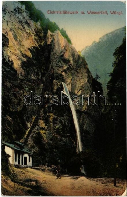 Wörgl, Elektrizitätswerk m. Wasserfall / electric plant with waterfall