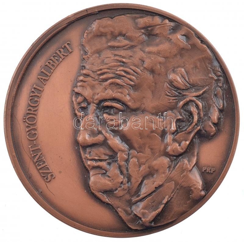 DN 'Szent-Györgyi Albert' kétoldalas Br emlékérem. Szign.: PRP (60mm) T:2