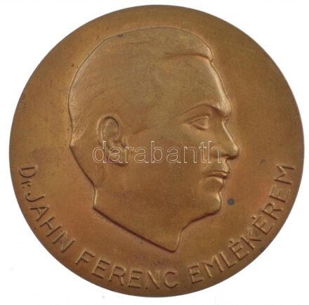 Iván István (1905-1968) 1965. 'Jahn Ferenc Emlékérem / Budapesti Orvostudományi Egyetem KISZ Bizottsága' kétoldalas bronz emlékérem (61mm) T:2