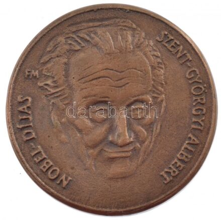 Fritz Mihály (1947-) 1982. 'Szent-Györgyi Albert - Nobel-díjas / Szeged 1937' egyoldalas, öntött bronz plakett (55 mm) T:1-