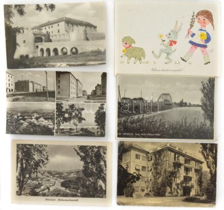 Kb. 150 db MODERN magyar és motívum képeslap / Cca. 150 modern Hungarian town-view and motive postcards