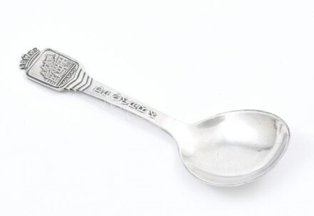 Ezüst(Ag) Adborg-Denmark díszkanál, jelzett, h: 10,7 cm, nettó: 13,6 g