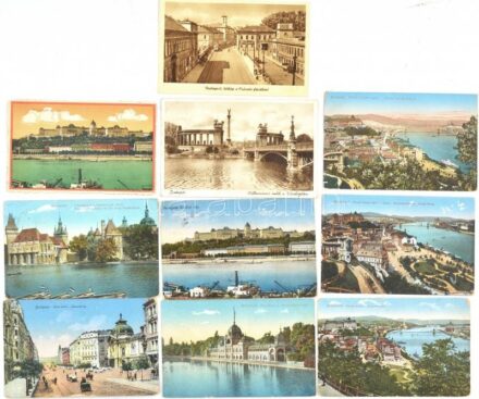 Budapest - Kb. 100 db RÉGI képeslap vegyes minőségben / Cca. 100 pre-1945 postcards in mixed quality