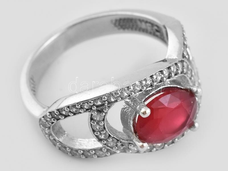 Ezüst(Ag) gyűrű, 3 db, jelzett, méret: 52, 57, 56, bruttó: 10 g - Image 2