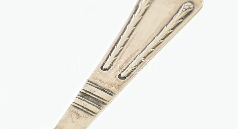 6 db szecessziós ezüst (Ag) kiskanál. Jelzett, nettó 144 g - Image 2