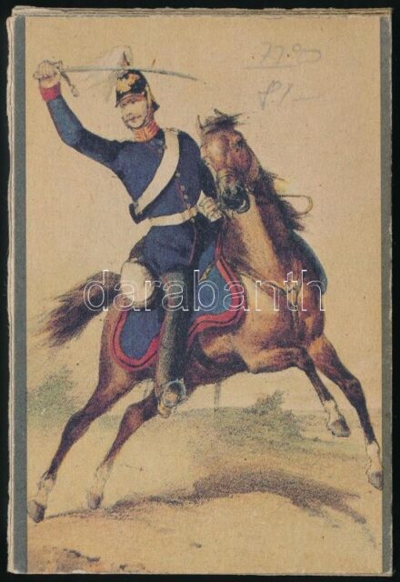 Keubke, Klaus-Ulrich: Uniformen der preussischen Armee 1858/59. Berlin, 1989, Militärverlag der DDR. Német nyelven. Kiadói egészvászon-kötés, a gerincen kopásnyomokkal, kiadói papírtokban.