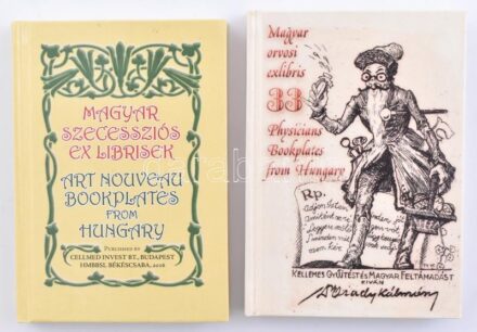 Horváth, Hilda: Magyar szecessziós ex librisek. Art nouveau bookplates from Hungary. Szerk.: Ch. J. Blase. Ford.: Charles Kiddle. Bp.-Békéscsaba,2016, Cellmed Invest Bt.-HMBBSI. Angol és magyar nyelven. Kiadói kartonált papírkötésben.