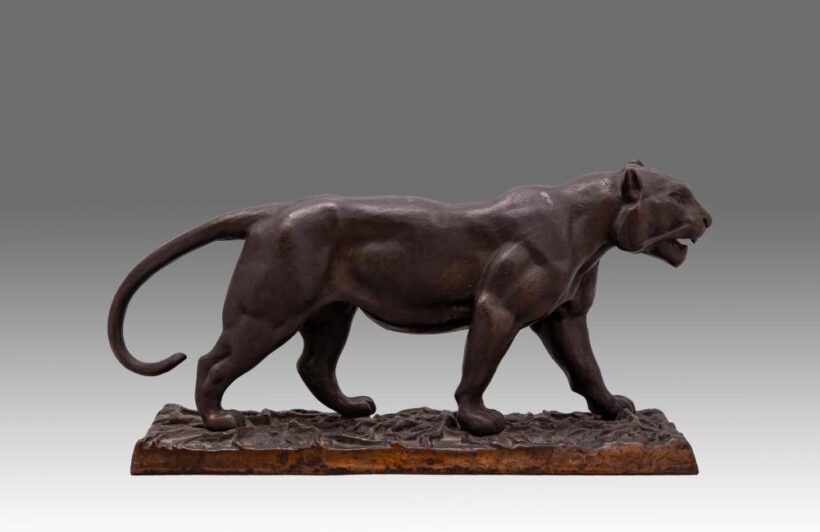 Antoine Louis Barye után: Tigre Qui Marche (Sétáló tigris).