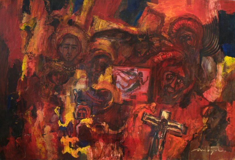 WEINTRAGER ADOLF ( 1927- 1987 ) Vörös alakok