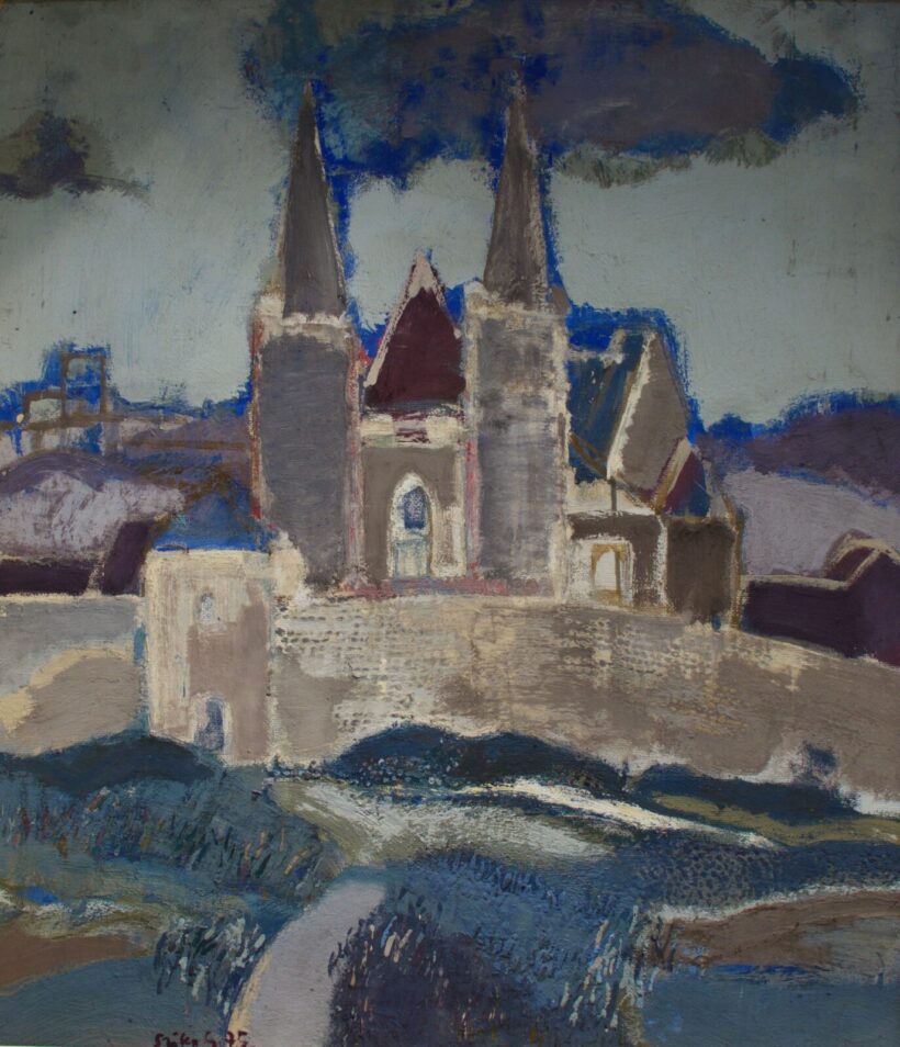 SZILY GÉZA ( 1938- ) Kéttornyú templom