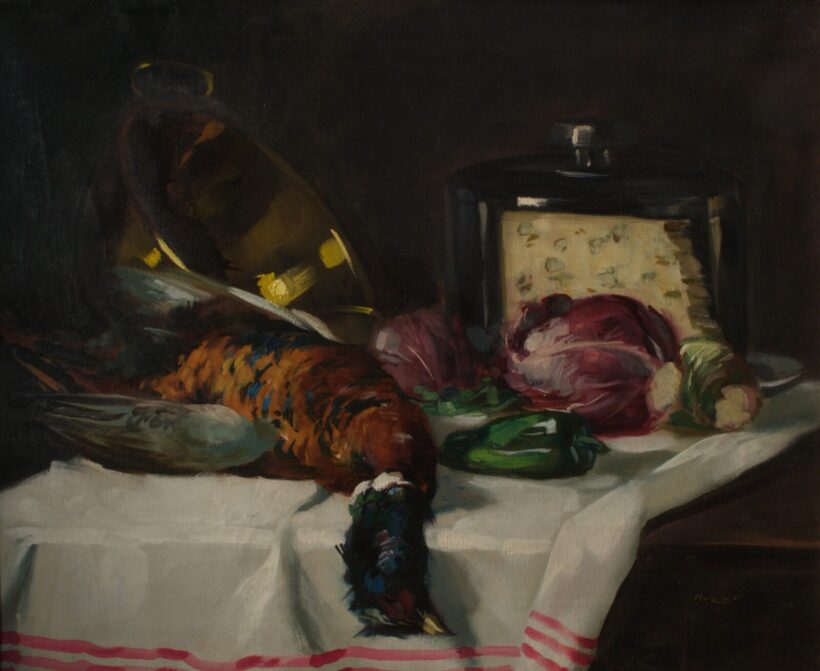 MURIN VILMOS ( 1891- 1952 ) Csendélet fácánnal