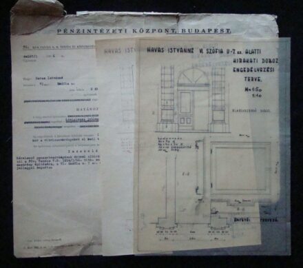 56-750 Havasi Istvánné VI. ker. Szófoa ut.7.sz alatti kirakati doboz engedélyzési terve