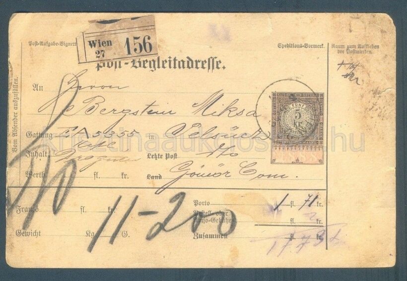 56-108 1892. 5k csomagszállító