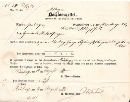56-58 1870 Favásárlási jegy