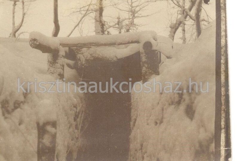 56-508 cca 1915 Lövészárok télen, fotó,