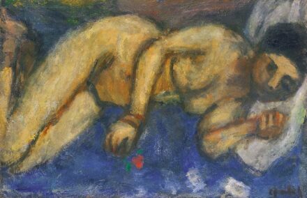 Czóbel Béla (1883-1976): Fekvő női akt, 1930-as évek eleje