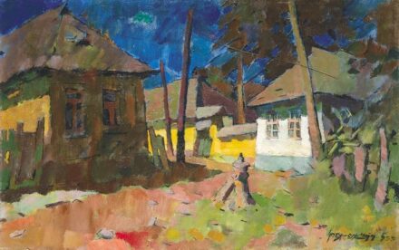 Nagy Oszkár  (1883-1965): Nagybányai utca, 1955