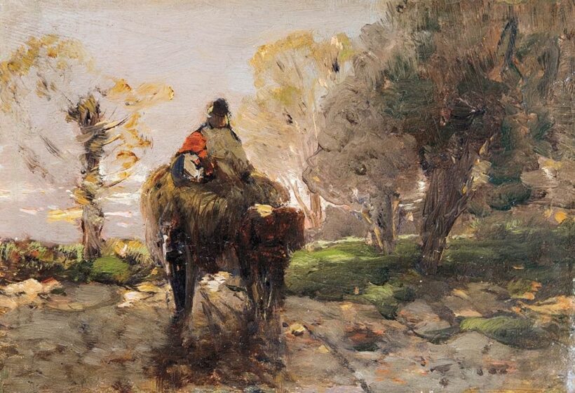 Mészöly Géza (1844-1887): Szénásszekér