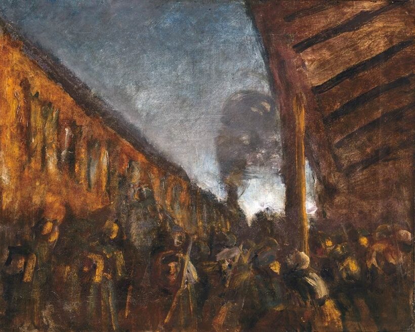 Mednyánszky László (1852-1919): Pályaudvaron