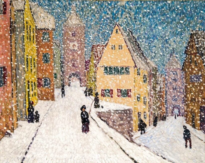 Balla Béla (1882-1965): Tél (Rothenburg télen), 1911