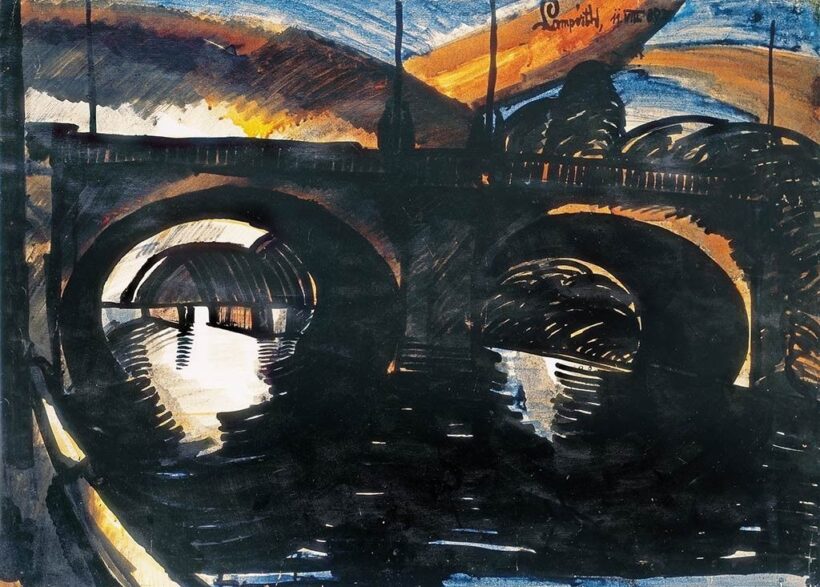 Nemes Lampérth József (1891-1924): Híd a Szajnán, 1920