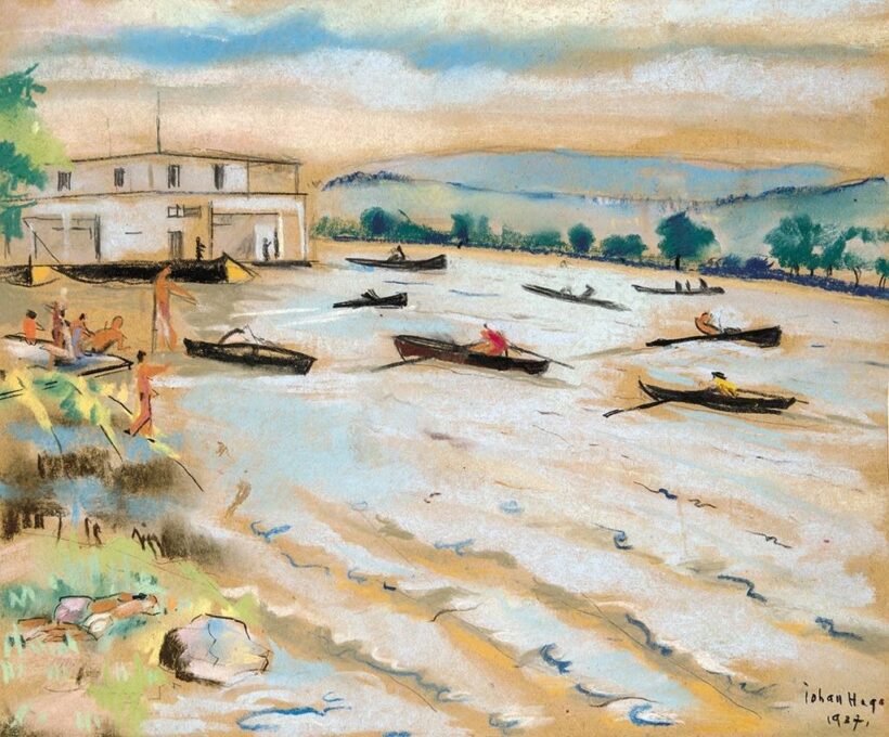 Johan Hugó (1890-1951): Csónakház, 1937
