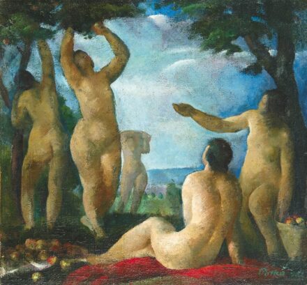 Patkó Károly  (1895-1941): Gyümölcsszedők, 1923