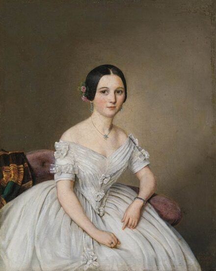 Teibler, Carl  (1821-1895) : Hölgyportré, 1846