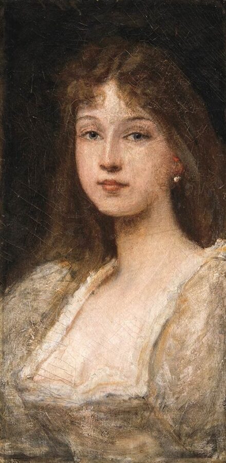 Lotz Károly (1833-1904): Lotz Ilona portréja