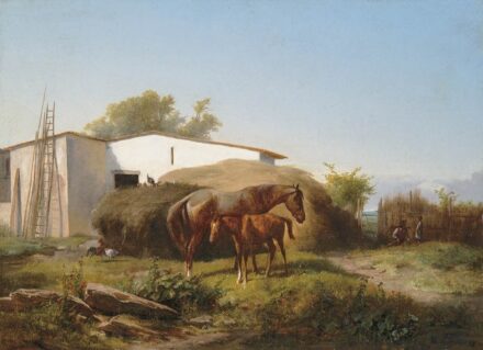 Markó András (1824-1895): Lovak, 1864